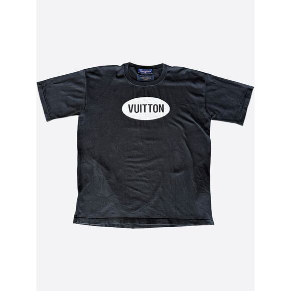 Louis Vuitton Black & White Vuitton Intarsia T-Shirt